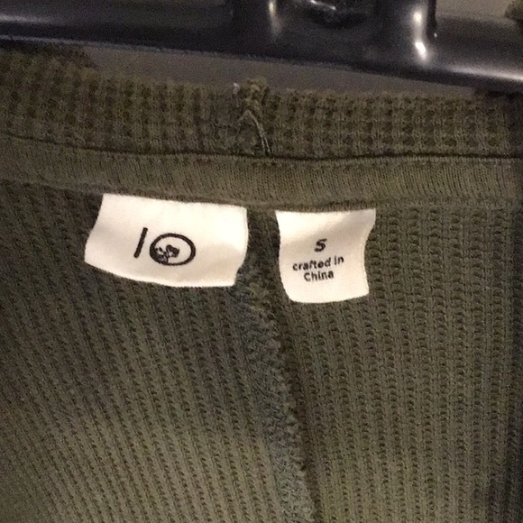 Tentree Treewaffle Knit cardigan, S, dark olive, organic cotton - Picture 4 of 10